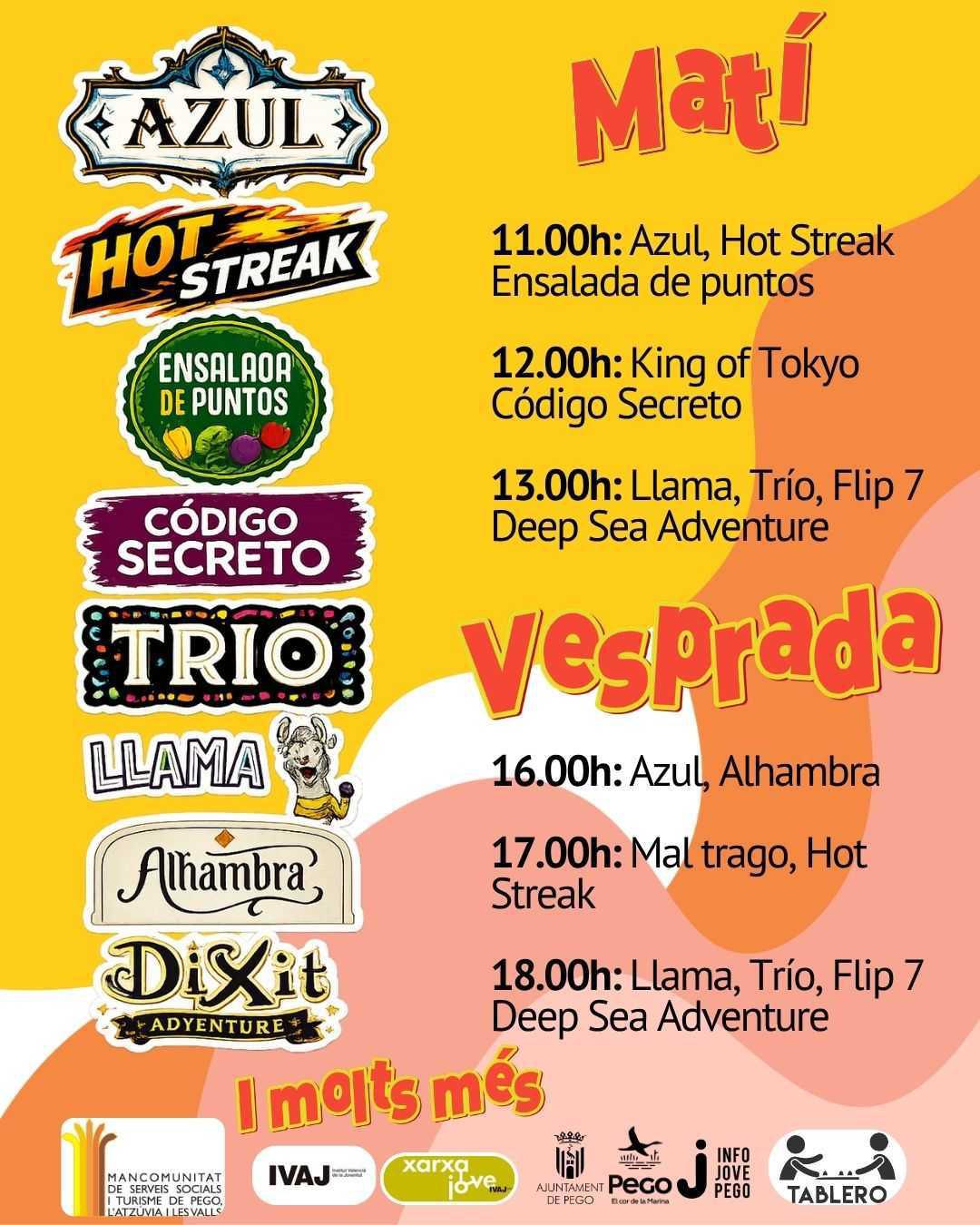 Pego estrena sede de Marina Alta Tablero con una gran jornada de juegos de mesa para todos los públicos Pego estrena sede de Marina Alta Tablero con una gran jornada de juegos de mesa para todos los públicos