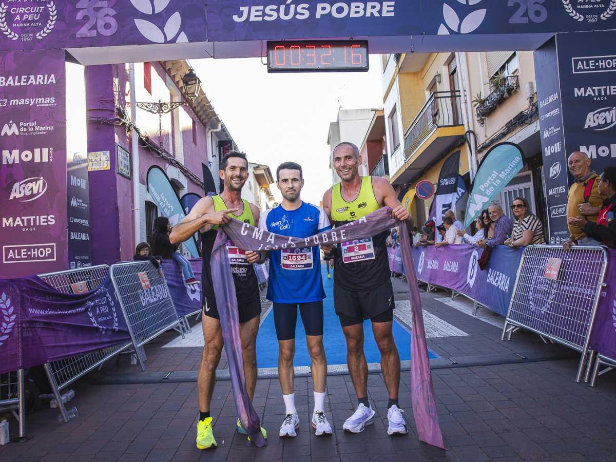 El Circuit a Peu Marina Alta vive en Jesús Pobre una jornada de alto nivel con triunfos de Fran López y M. Isabel Ferrer