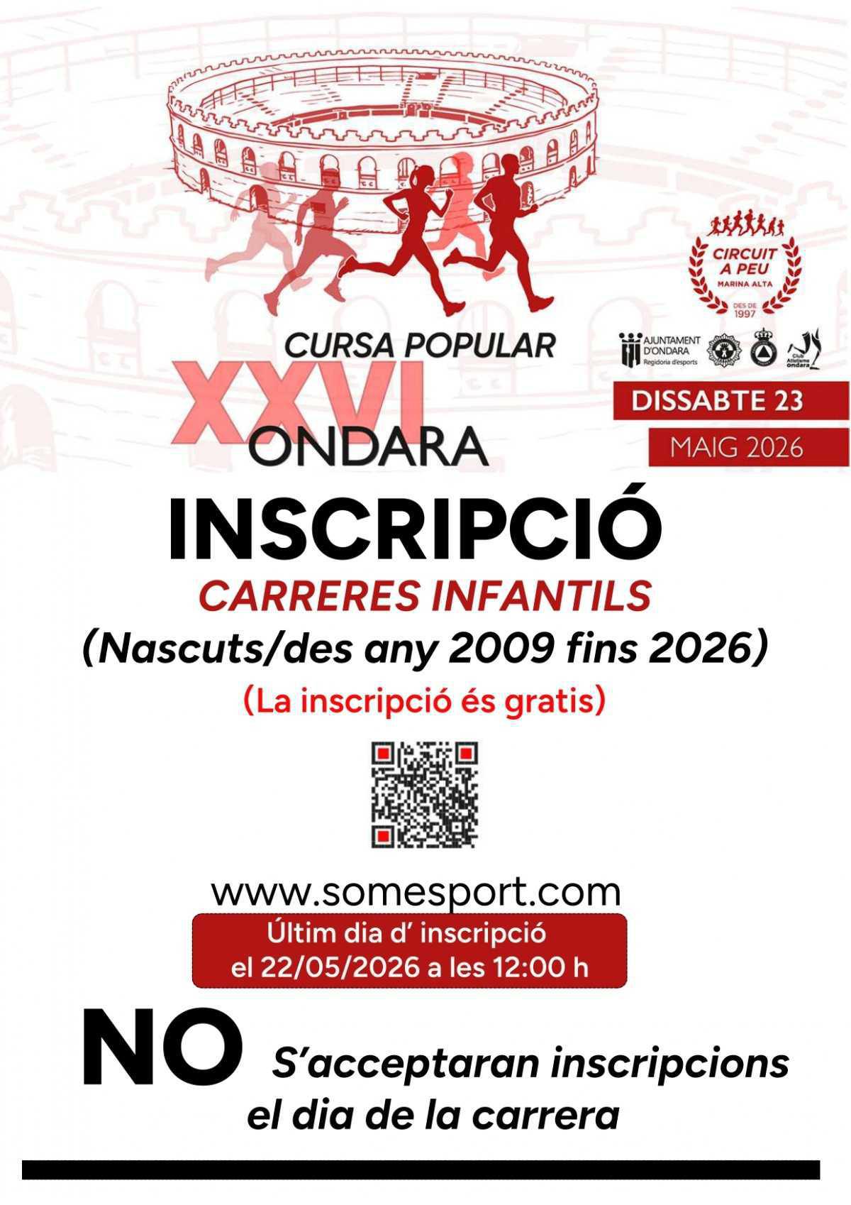 Ondara es prepara per a viure una gran festa de l’atletisme popular amb la XXVI Volta Popular