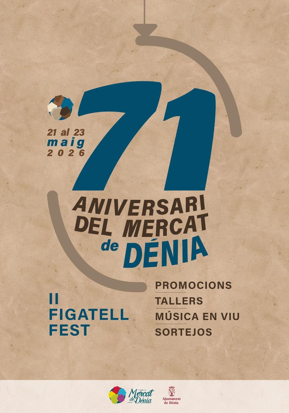 El Mercat de Dénia conmemora 71 años entre fogones con Belén Escrivà y la prensa