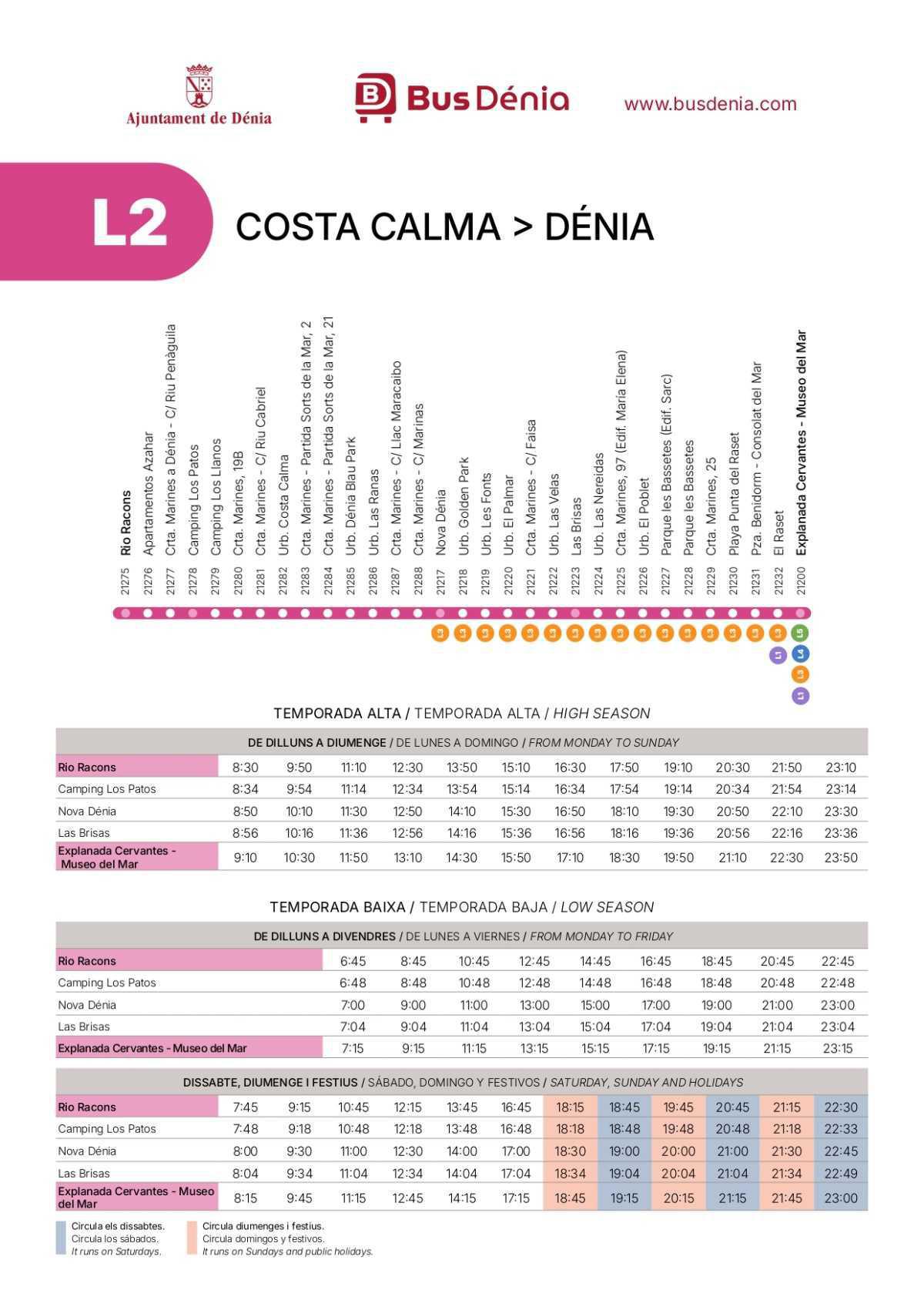 Dénia contará con más autobuses, con mayor cobertura de zonas y horaria 