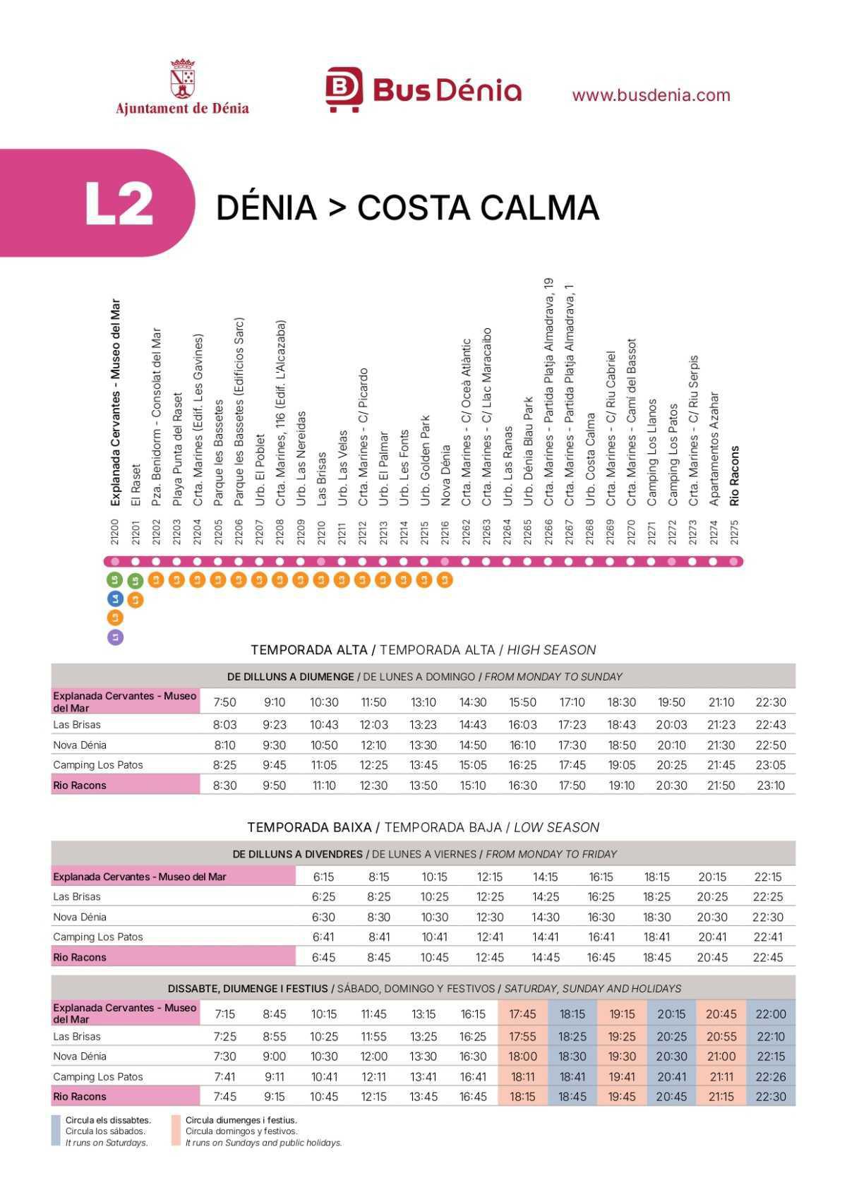 Dénia contará con más autobuses, con mayor cobertura de zonas y horaria 
