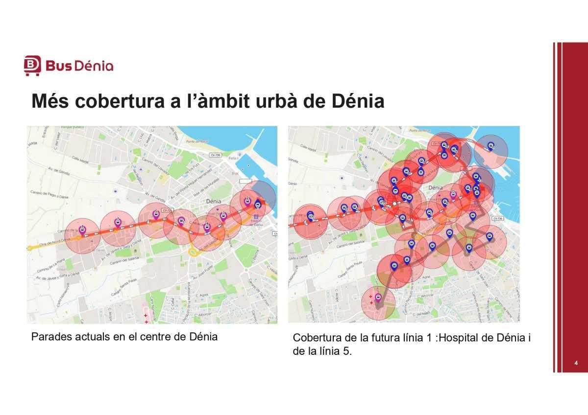 Dénia contará con más autobuses, con mayor cobertura de zonas y horaria 