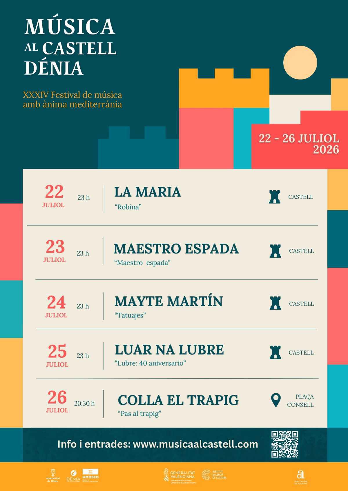 Más de veinticinco propuestas para llenar el verano de cultura en Dénia