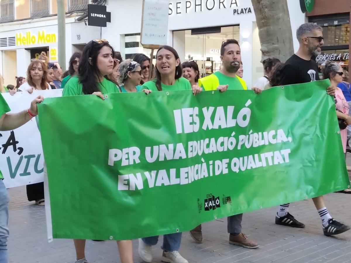 Segunda movilización en Dénia: la educación pública vuelve a salir a la calle