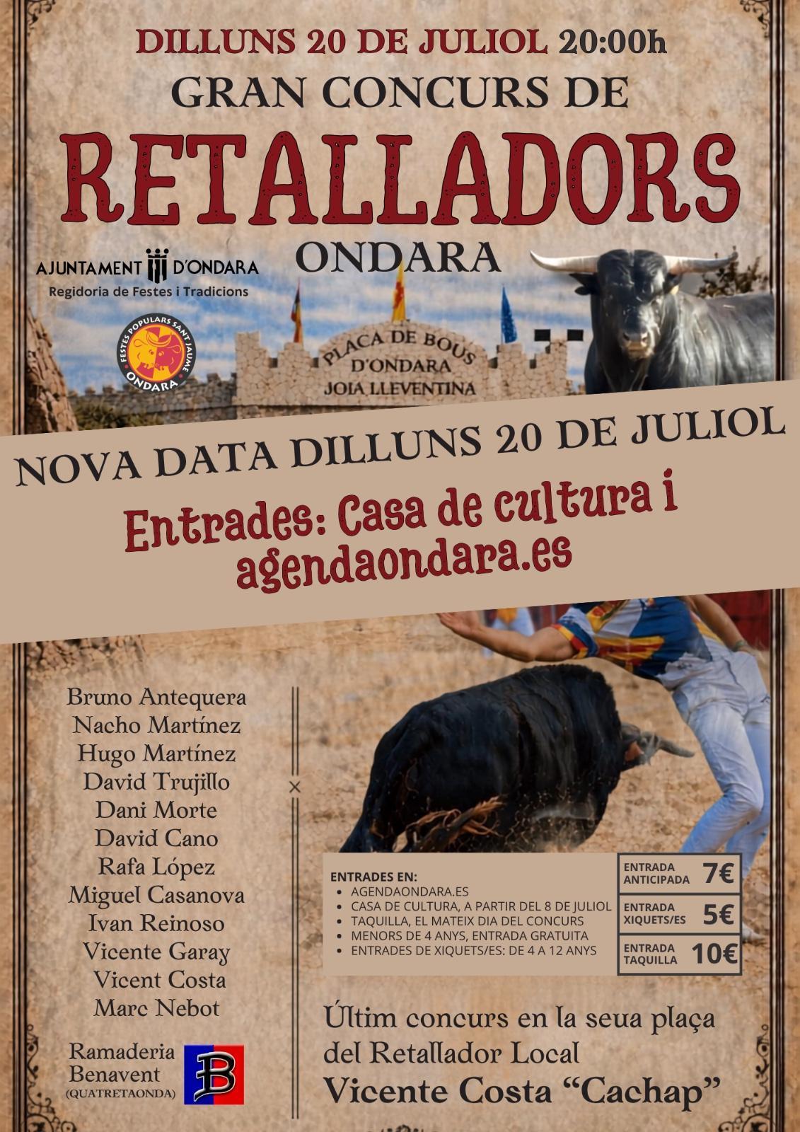 Programació Festes Sant Jaume d'Ondara