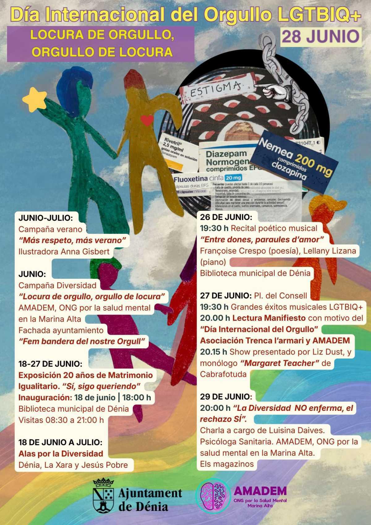 “Locura de orgullo, orgullo de locura”: una llamada contra los estigmas que arranca hoy en Dénia