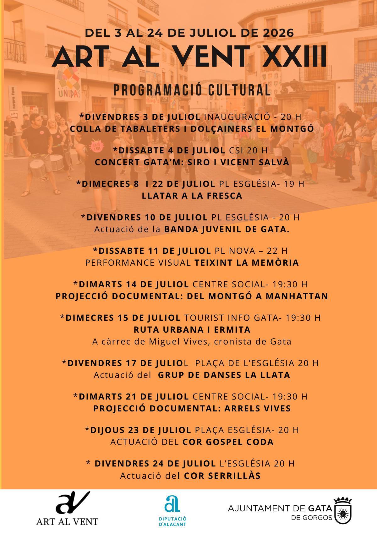 Programació Art al Vent de Gata Programació Art al Vent de Gata