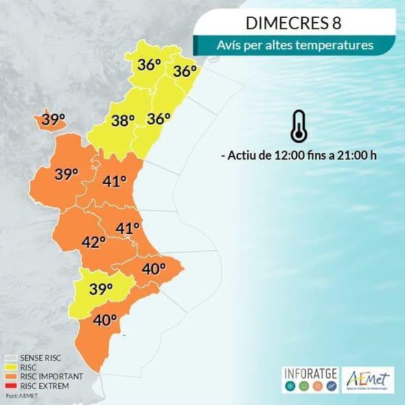 El Ayuntamiento de Dénia activa medidas ante la llegada de la inminente ola de calor