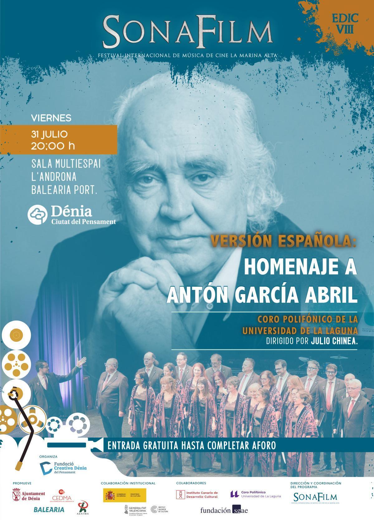 La gran música del cine español toma protagonismo en SONAFILM con tres espectáculos únicos en la comarca La gran música del cine español toma protagonismo en SONAFILM con tres espectáculos únicos en la comarca