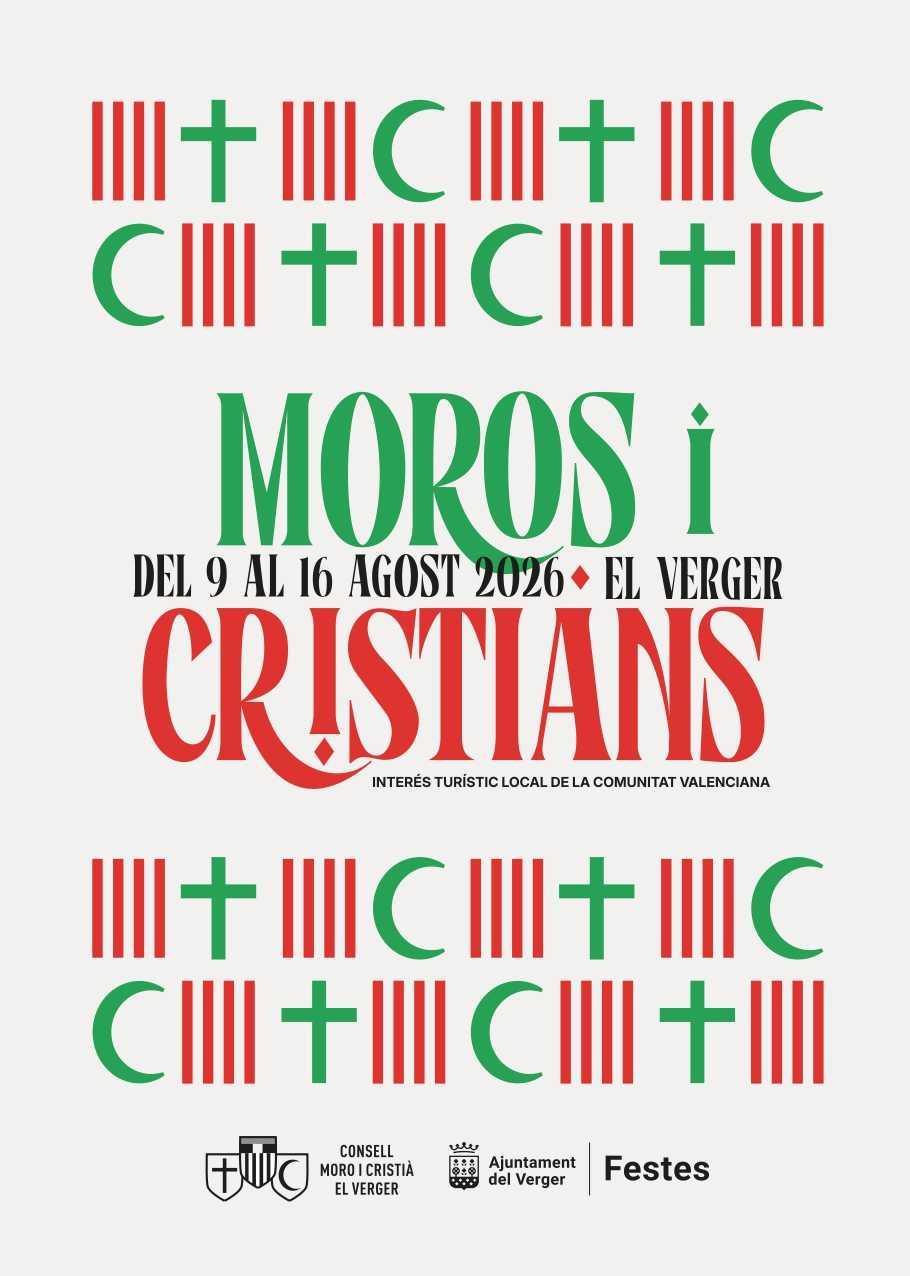 El Verger presenta el cartell oficial de les Festes de Moros i Cristians 2026, una imatge que simbolitza la convivència entre dos bàndols i una única festa