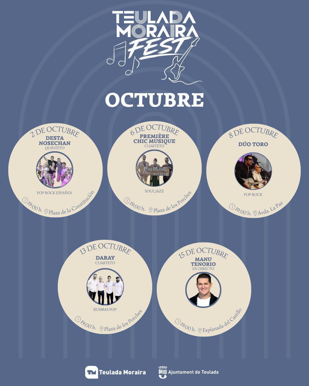 El otoño suena en Teulada Moraira con diez conciertos y Manu Tenorio como cierre