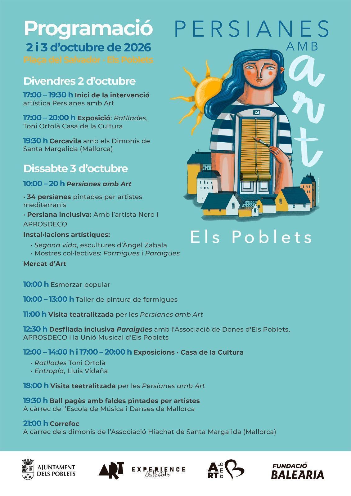 Els Poblets pinta de nou la seua identitat amb ‘Persianes amb art’