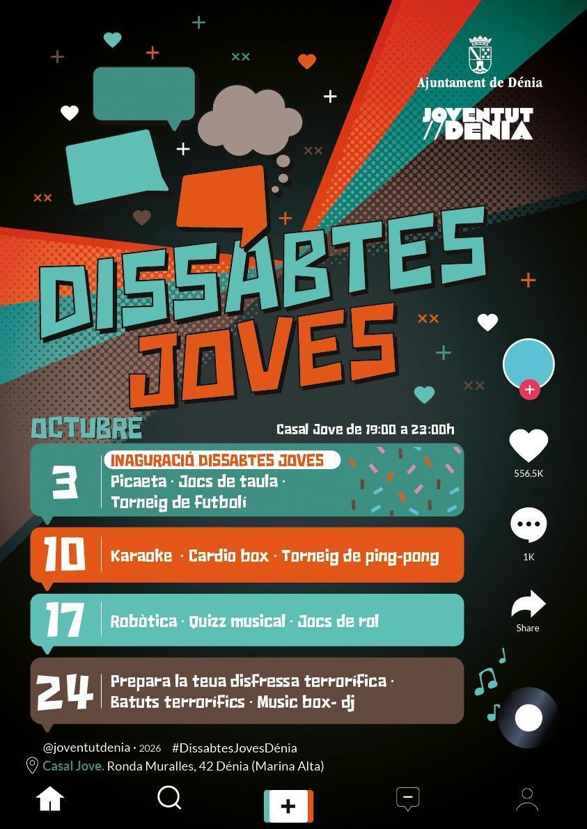 El Casal Jove de Dénia amplía su programación con actividades entre semana