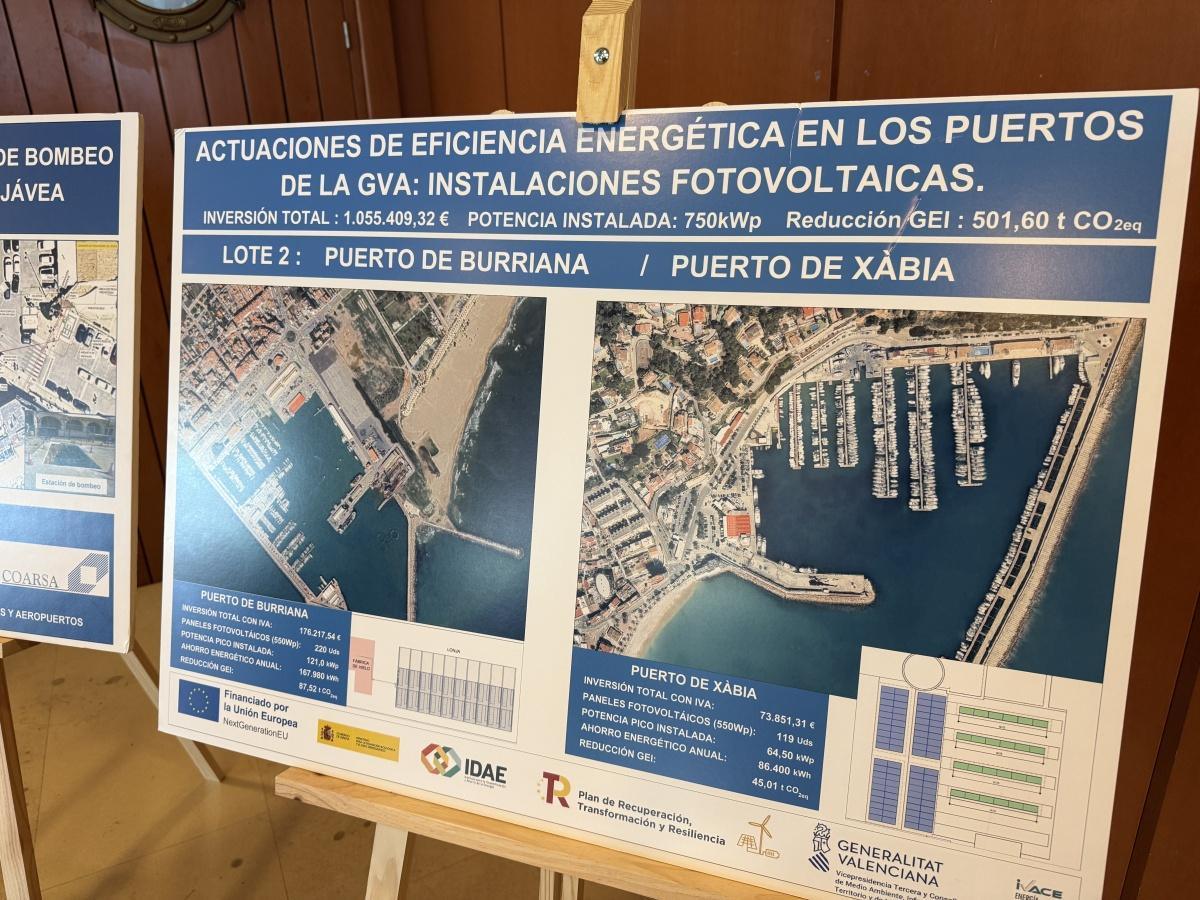 Pérez Llorca visita las obras del Puerto de Xàbia Pérez Llorca visita las obras del Puerto de Xàbia