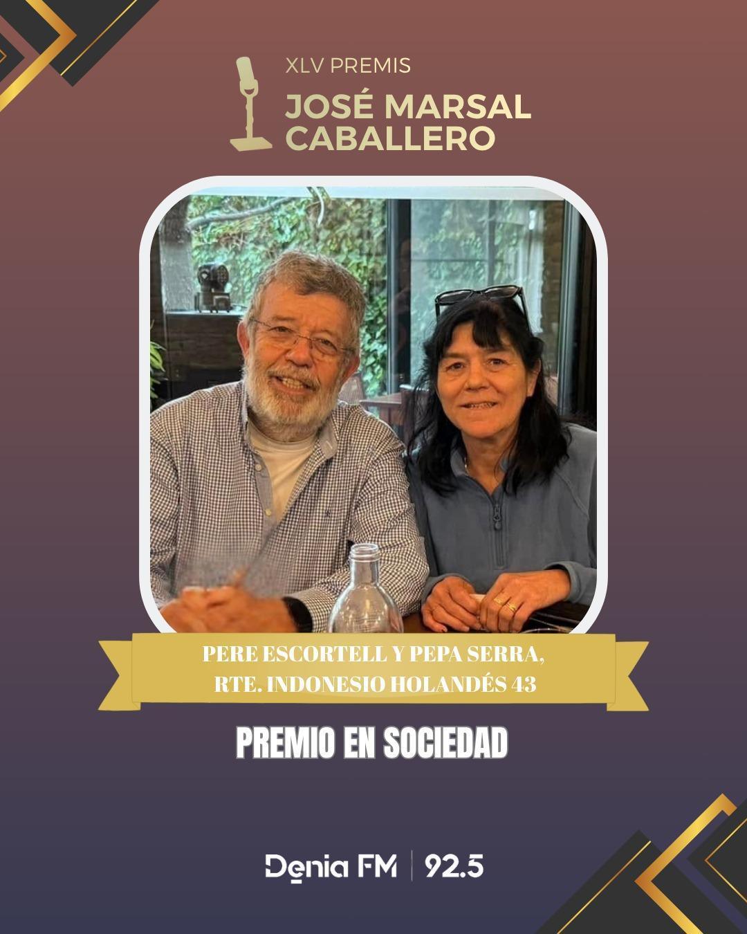 Dénia FM desvela los ganadores de la XLV edición de los Premios José Marsal Caballero Dénia FM desvela los ganadores de la XLV edición de los Premios José Marsal Caballero