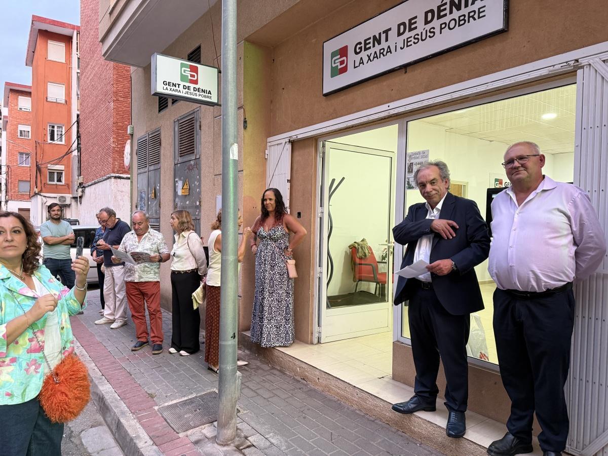 Gent de Dénia estrena nueva sede en la calle Elx para acercarse a la ciudadanía