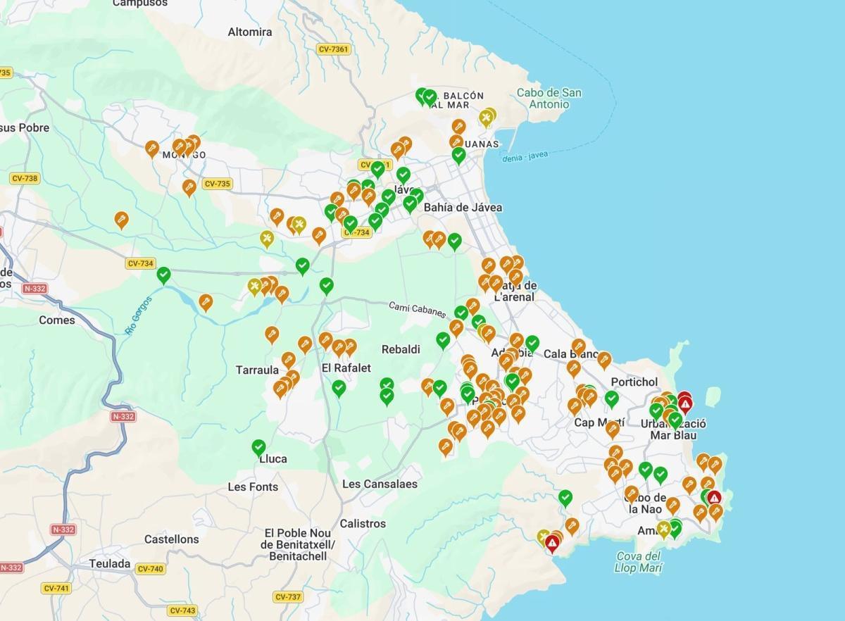 Xàbia atendió más de 180 emergencias durante la DANA Adam y evacuó a 141 personas