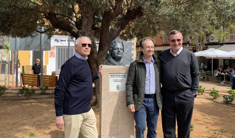 La imagen de Maria Ibars permanecerá en la Glorieta de Dénia