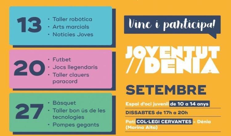 Tornen els programes “Patis Oberts” i “Dissabtes Joves” amb noves propostes d’oci 