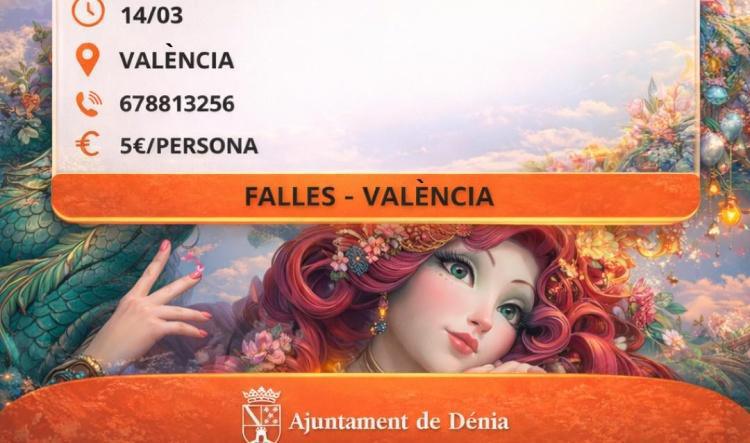 Juventud Dénia organiza una excursión a Valencia para disfrutar de las Fallas