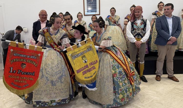 Diana y Baix la Mar se llevan los primeros premios de las Fallas Infantiles de Dénia