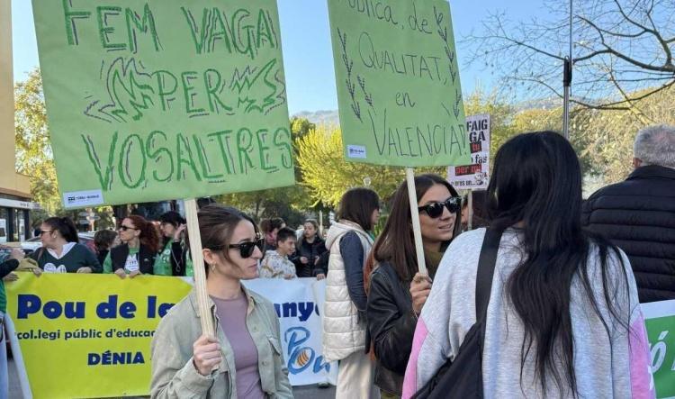 La educación en la Marina Alta se encamina hacia una huelga indefinida ante la falta de avances salariales