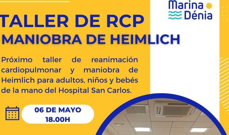 Marina Dénia acogerá el 6 de mayo un nuevo taller gratuito de RCP con plazas limitadas
