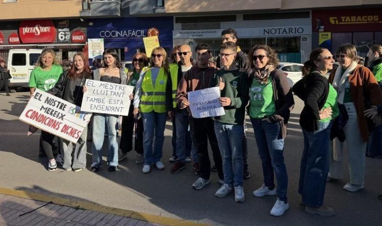 Amplio seguimiento de la huelga educativa en la Marina Alta: varios centros superan el 90 % de participación