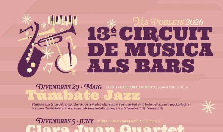 Ritme, jazz i festa: Els Poblets transforma els seus bars en escenaris musicals este estiu