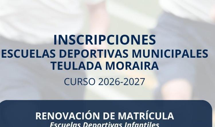 Teulada abre las inscripciones para las Escuelas Deportivas Municipales 2026-2027
