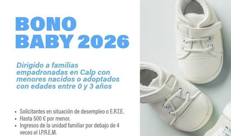 Calp convoca las ayudas Bono Baby para familias con menores de 0 a 3 años