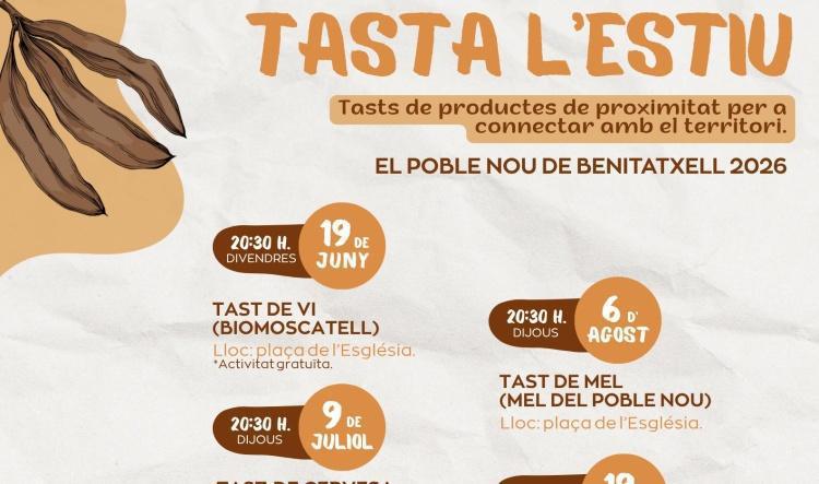 ‘Tasta l’estiu’ crece en Benitatxell con cinco experiencias gastronómicas centradas en el producto local