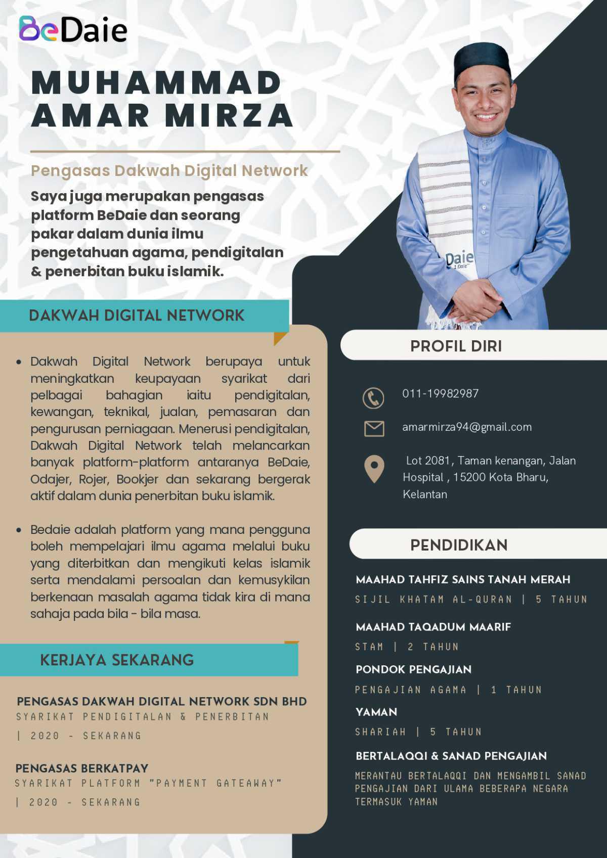 Kenali Founder Bedaie