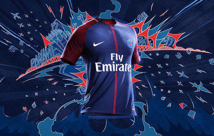 Le maillot domicile du PSG pour la saison 2017/2018