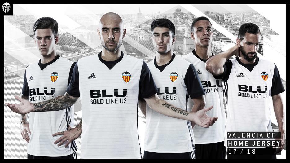 Maillot domicile du FC Valence, saison 2017/2018