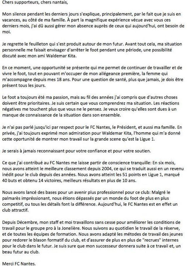 FC Nantes : Sergio Conceiçao sort enfin du silence !
