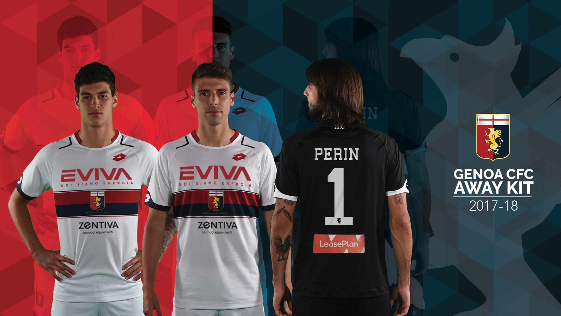 Lotto présente le nouveau maillot Extérieur du Genoa CFC