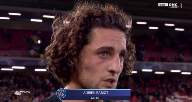 Adrien Rabiot : capture écran RMC Sport