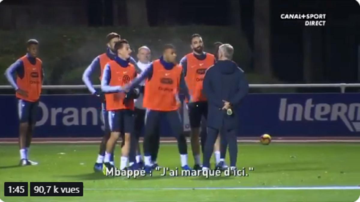 Kylian Mbappé pas content d'une décision de Didier Deschamps