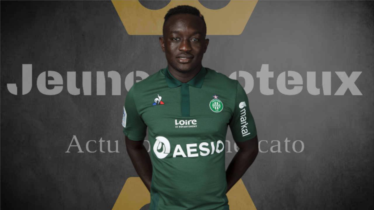 Assane Dioussé, milieu de terrain de l'AS Saint-Etienne
