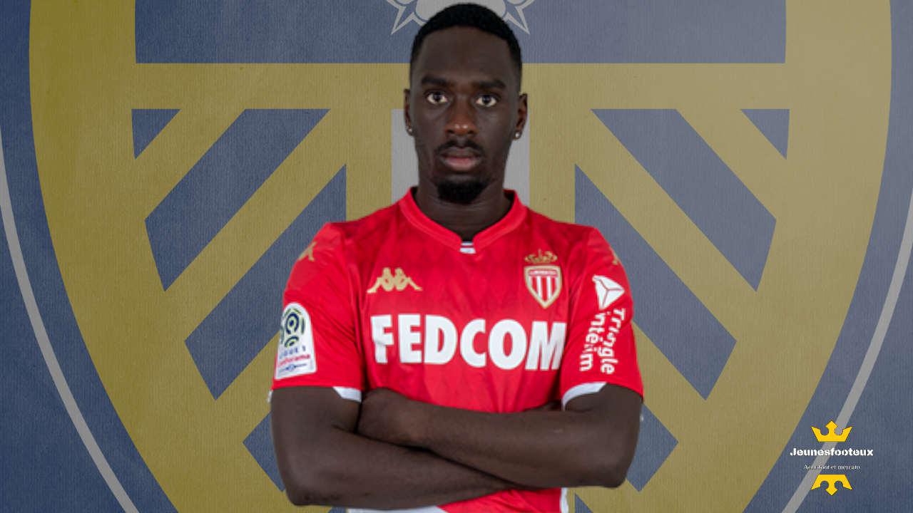 Jean-Kevin Augustin avec le maillot de l'AS Monaco