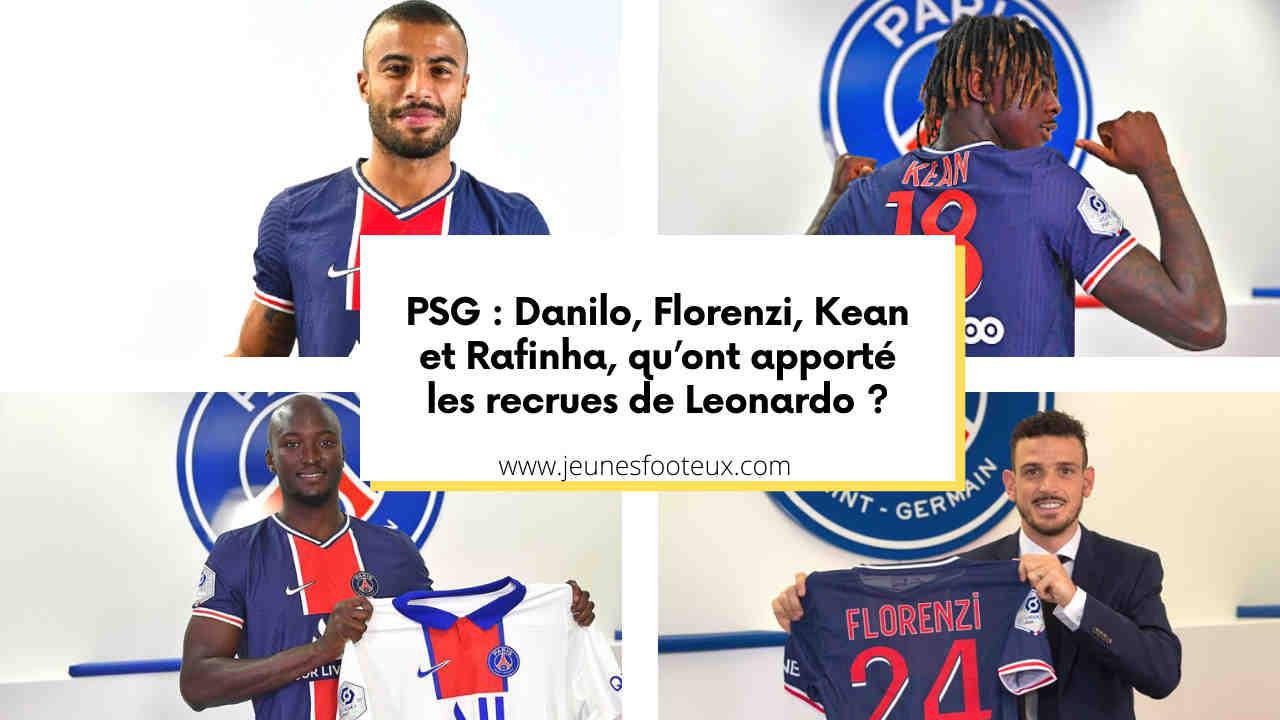 Mercato PSG : Danilo, Florenzi, Kean et Rafinha, qu’ont apporté les recrues de Leonardo ?