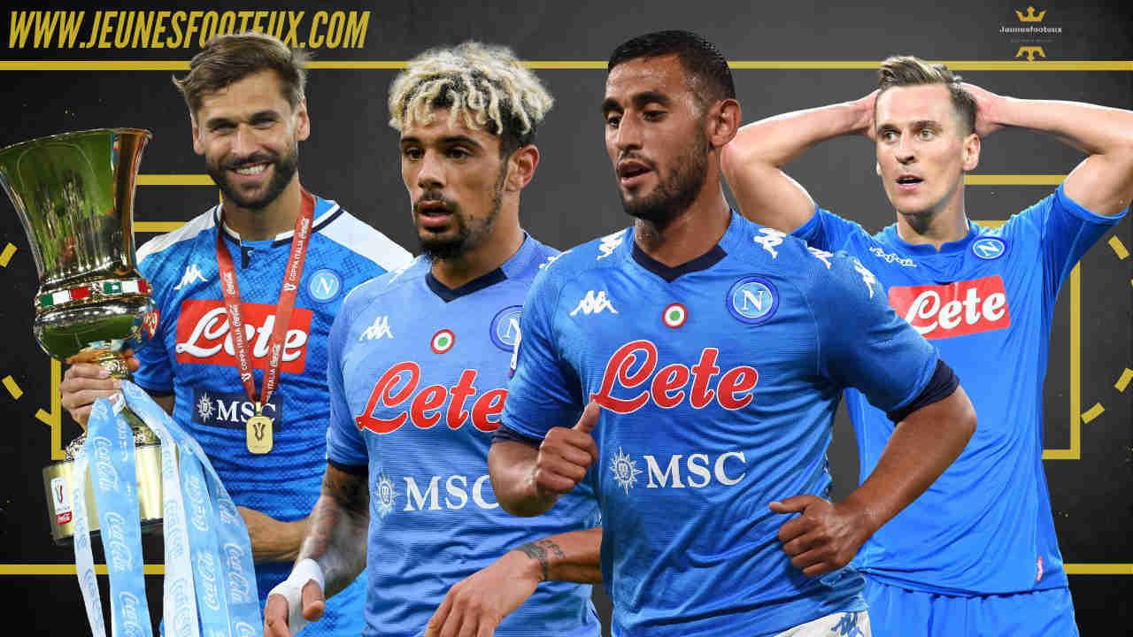 Fernando Llorente, Kévin Malcuit, Faouzi Ghoulam et Arkadiusz Milik
