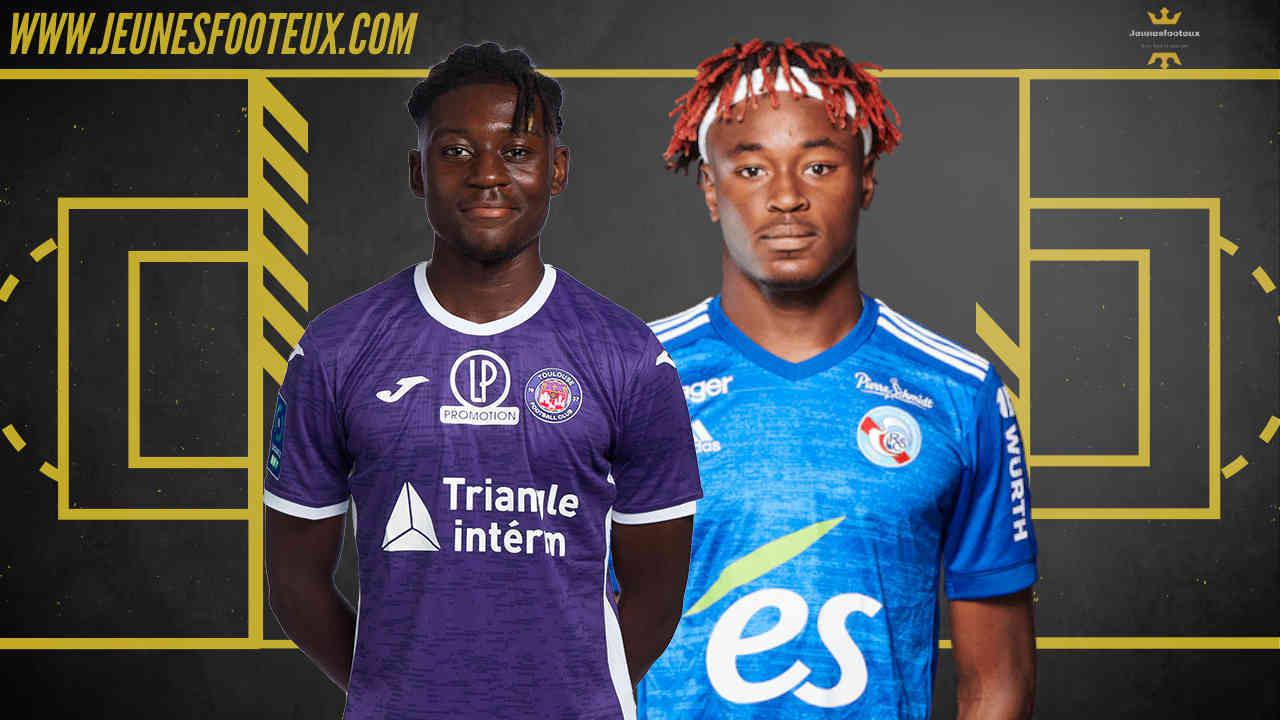 Le Milan AC a offert 5 millions d'euros pour Kouadio Koné (gauche) et 15 millions pour Mohamed Simakan (à droite)