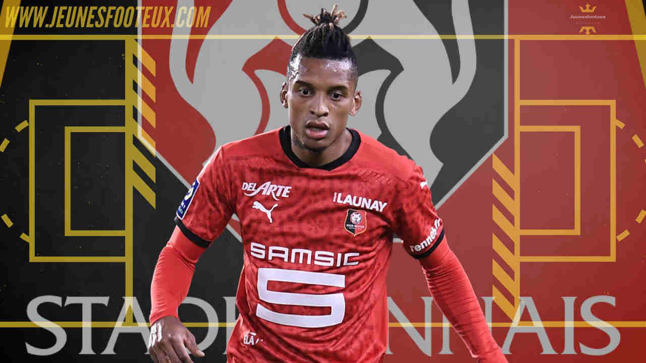 Dalbert, arrière latéral gauche de l'Inter Milan prêté au Stade Rennais