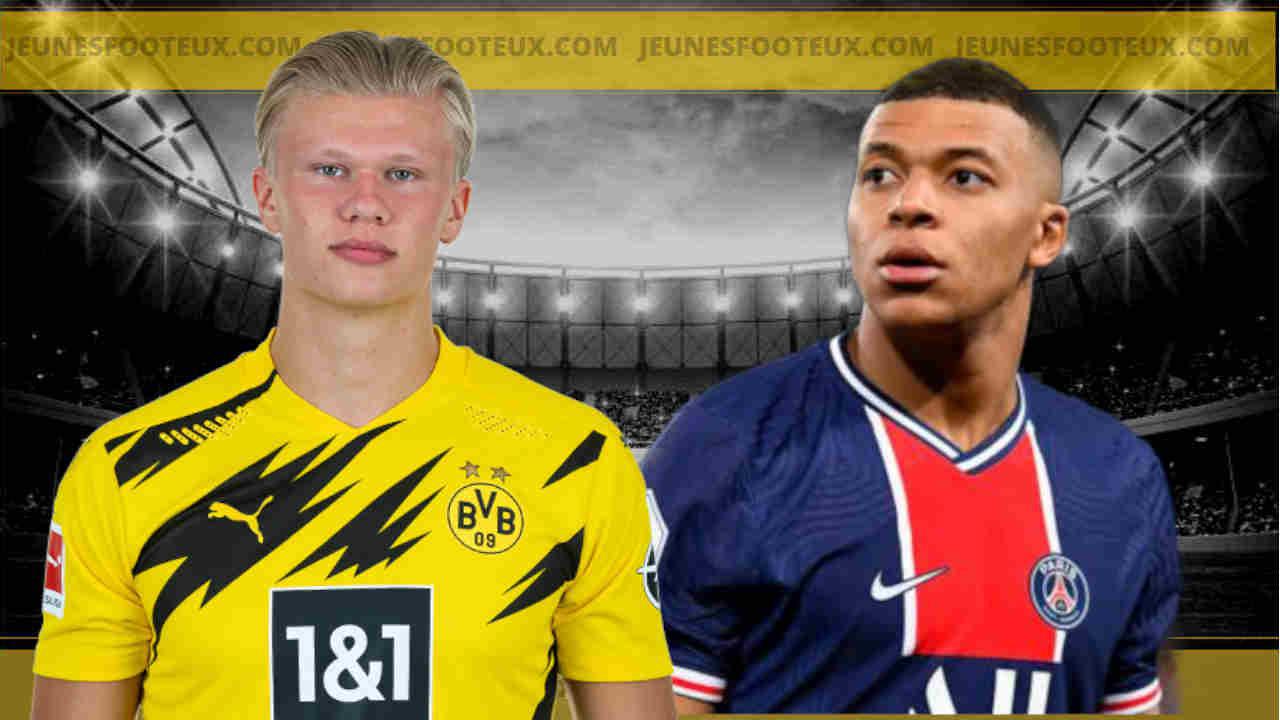 Kylian Mbappé (PSG) et Erling Haaland (Dortmund), que de statistiques parallèles !
