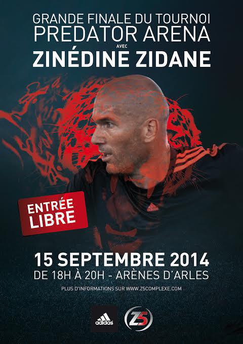Tournoi Predator Arena d’adidas : Zinédine Zidane entre dans l’arène !