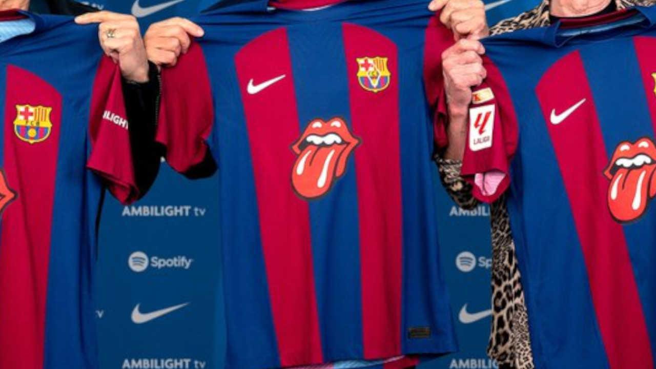 FC Barcelone : un maillot spécial Rolling Stones pour le Clasico !