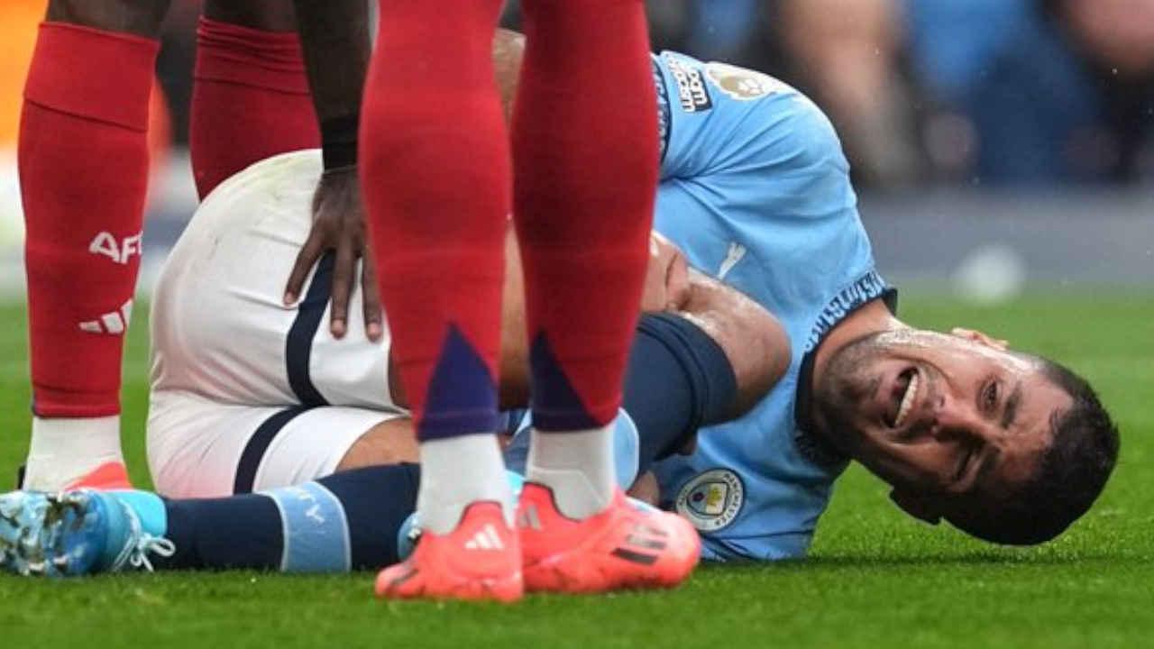 Vidéo : la grave blessure de Rodri lors de Manchester City - Arsenal